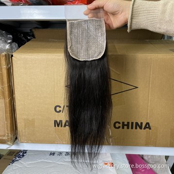 wholesale peruvian closure 4*4 lace,cheap cuticle aligned closure 4*4 silk base,mink hair bundles with closure human hair